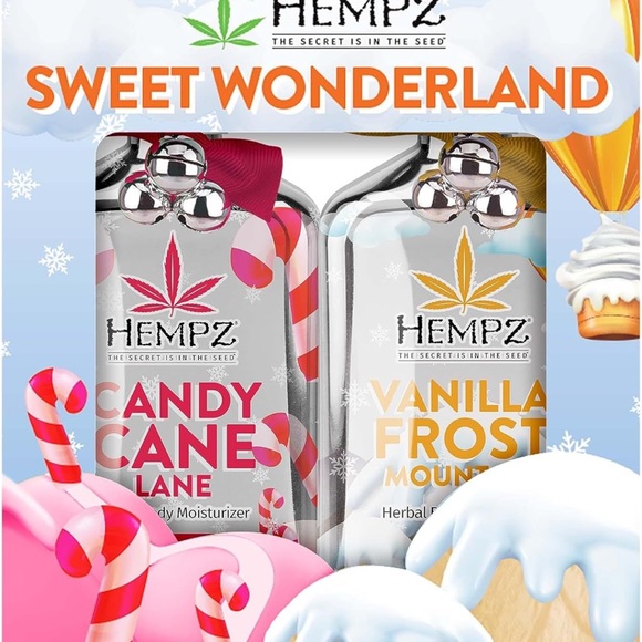 Hempz Sweet Wonderland Candy Cane Lane lotion set - Picture 1 of 7